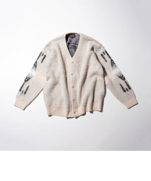 Pendleton 別注シャギーニットカーディガン バックプリント PENDLETON/ペンドルトン】別注シャギーニットカーディガン バック