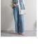 デニムセミワイドパンツ