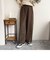 ウールライクシャーク セミワイドパンツ