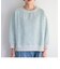 ツィードニットソー8分袖プルオーバー