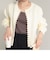 片畦パールボタンカーディガン