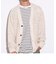 【ユニセックス】クロシェ編みカーディガン 透かし編みニット メッシュカーデ