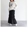 シャーリングロングスカート