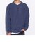 【ニット＋長袖Ｔシャツの2点セット】ヘザー レイヤード ヘンリーネックニット