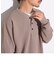 【ニット＋長袖Ｔシャツの2点セット】ヘザー レイヤード ヘンリーネックニット