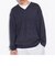 【GLOSTER/グロスター】ミラノリブ Vネックプルオーバーニット 14G