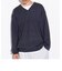 【GLOSTER/グロスター】ミラノリブ Vネックプルオーバーニット 14G