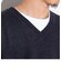 【GLOSTER/グロスター】ミラノリブ Vネックプルオーバーニット 14G