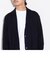 【カーディガン＋長袖Ｔシャツの2点セット】ミラノリブショールカーディガン