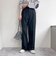 bestシルエットツイルストレートパンツ