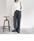 bestシルエットツイルストレートパンツ