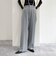 bestシルエットツイルストレートパンツ