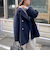 ウール混ミドル丈Pコート
