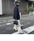 ウール混ミドル丈Pコート