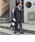 ウール混ミドル丈Pコート