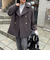 ウール混ミドル丈Pコート