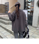 ウール混ミドル丈Pコート