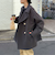 ウール混ミドル丈Pコート