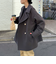 ウール混ミドル丈Pコート