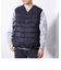 【TAION/タイオン】ベーシック Vネックボタン インナーダウンベスト UNISEX/ユニセックス