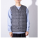 【TAION/タイオン】ベーシック Vネックボタン インナーダウンベスト UNISEX/ユニセックス