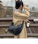 ヴィンテージライクフェイクレザーショルダーバッグ