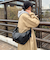 ヴィンテージライクフェイクレザーショルダーバッグ