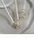 フロントメタルフックパールネックレス
