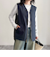 【TAION/タイオン】MILITARY REVERSIBLE V NECK VEST