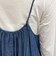 ライトオンスデニムシャーリングキャミワンピース
