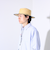 【GLOSTER】CODE LONG BRIM STRAW HAT ハット 麦わら カンカン帽