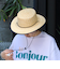 【GLOSTER】CODE LONG BRIM STRAW HAT ハット 麦わら カンカン帽