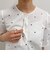 【WEB限定カラーあり】コットンリップルハート刺繍ブラウス