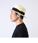 【GLOSTER/グロスター】STRAW BOATER HAT ストローハット 麦わら カンカン帽