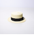 【GLOSTER/グロスター】STRAW BOATER HAT ストローハット 麦わら カンカン帽