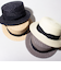 【GLOSTER/グロスター】STRAW BOATER HAT ストローハット 麦わら カンカン帽