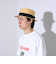 【GLOSTER/グロスター】STRAW BOATER HAT ストローハット 麦わら カンカン帽