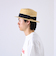 【GLOSTER/グロスター】STRAW BOATER HAT ストローハット 麦わら カンカン帽