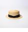 【GLOSTER/グロスター】STRAW BOATER HAT ストローハット 麦わら カンカン帽