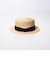 【GLOSTER/グロスター】STRAW BOATER HAT ストローハット 麦わら カンカン帽