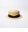 【GLOSTER/グロスター】STRAW BOATER HAT ストローハット 麦わら カンカン帽