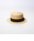 【GLOSTER/グロスター】STRAW BOATER HAT ストローハット 麦わら カンカン帽
