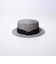 【GLOSTER/グロスター】STRAW BOATER HAT ストローハット 麦わら カンカン帽