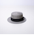 【GLOSTER/グロスター】STRAW BOATER HAT ストローハット 麦わら カンカン帽