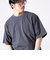 【GLOSTER/グロスター】裾ドロスト 機能素材Tシャツ 無地T ショートスリーブ