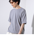 【GLOSTER/グロスター】裾ドロスト 機能素材Tシャツ 無地T ショートスリーブ