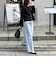 ルーズストレートデニムパンツ
