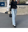 ルーズストレートデニムパンツ