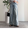 ルーズストレートデニムパンツ