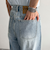 ルーズストレートデニムパンツ